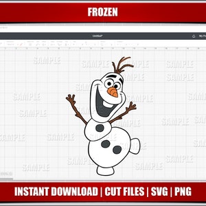 snowman svg, frozen svg, frozen clipart, princess elsa anna svg for cricut cut files, olaf svg png instant download digital frozen printable