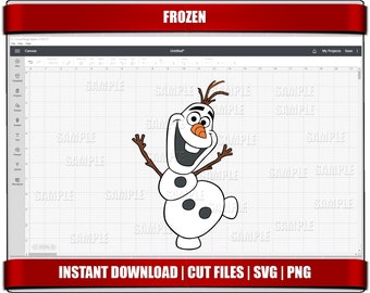 Puede incluir: Un diseño digital de Olaf, el muñeco de nieve de la película Frozen, con un cuerpo blanco, brazos de rama marrón y una nariz de zanahoria. Está sonriendo con la boca abierta y tiene dos ojos negros. El diseño está sobre un fondo de cuadrícula blanca.