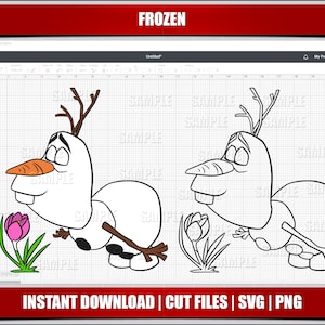 snowman svg, frozen svg, frozen clipart, princess elsa anna svg for cricut cut files, olaf svg png instant download digital frozen printable