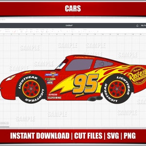 cars svg png clipart, lighting mcqueen instant download, for cricut silhouette cut files, tow mater, digital printable cars cartoon cars svg