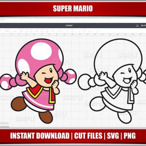 mario svg, fungo svg png clipart, luigi svg mario compleanno cricut file di taglio, file di taglio sagoma, download istantaneo, digitale stampabile,