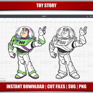 buzz svg, toy story svg, woody svg, toy story png clipart, instant download, for cricut svg files, digital printable birthday party svg png