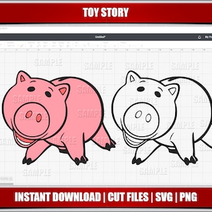 pig svg, hamm svg, toy story svg, woody svg, png clipart, instant download, for cricut svg files, digital printable birthday party svg png
