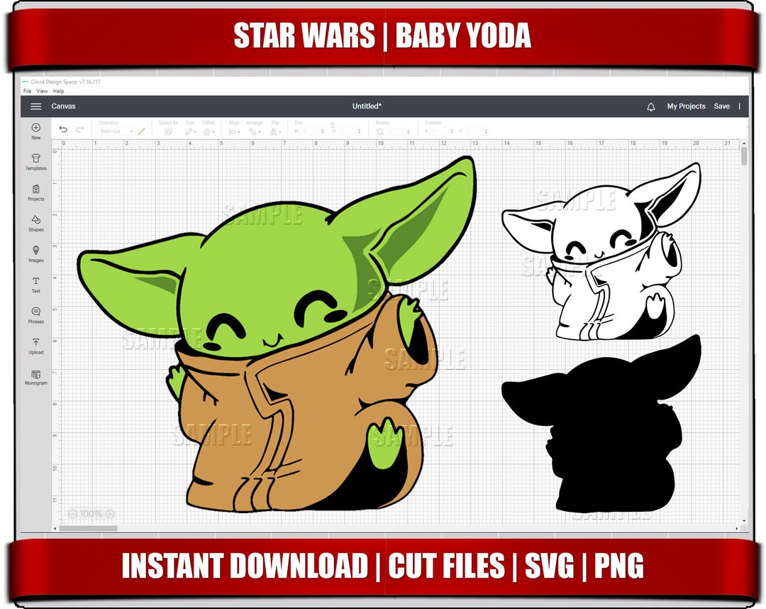 Baby Yoda Svg, Star Wars Svg, Grogu Svg, Instant Download, Baby Yoda