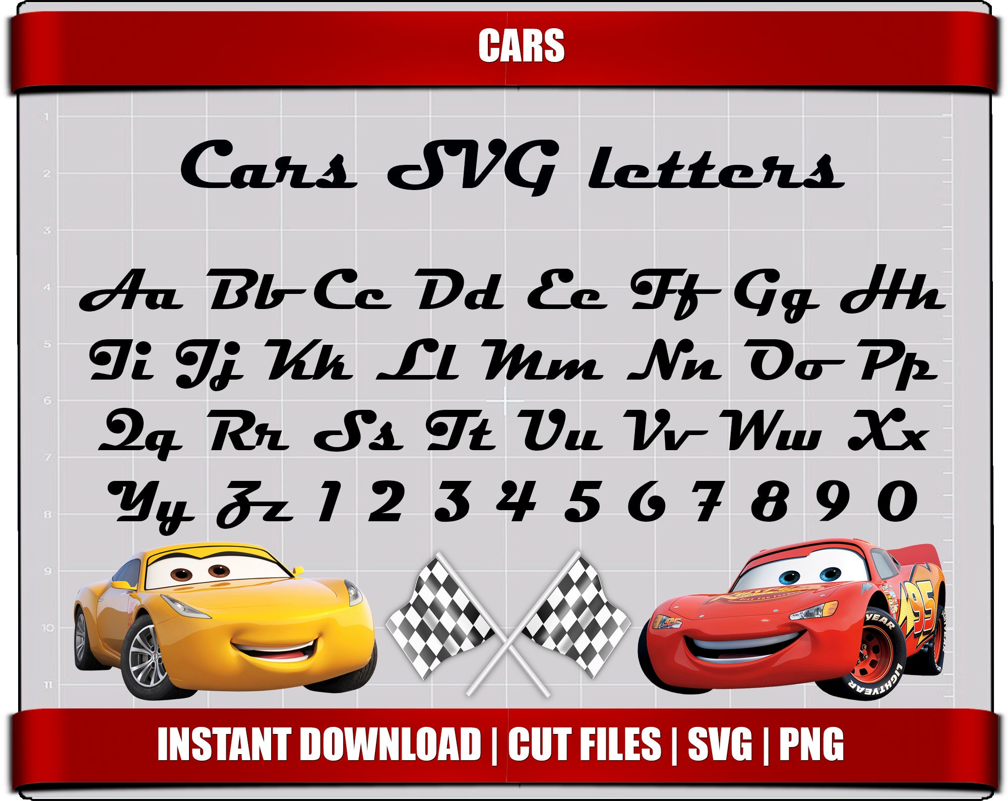 cars font svg letters alphabet cars birthday party digital etsy canada