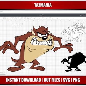 taz svg, tazmania svg, taz mania svg, clipart, cricut cut files, silhouette cut files, digital taz, printable taz, taz clipart svg png files
