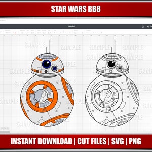 bb8 svg, star wars svg, star wars clipart png, digital star wars, printable star wars, cricut cut files, silhouette cut, instant download
