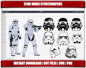 Stormtrooper SVG, Star Wars PNG Clipart, Cricut Silhouette Cut Files (Digital Download)