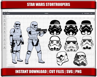 stormtrooper svg, star wars svg, star wars stormtrooper png clipart, instant download, cricut cut file, silhouette cut files, digital svg