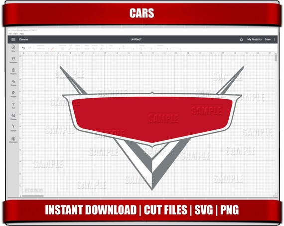 Cars Logo SVG, Lightning McQueen Clipart (Digital Download)