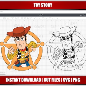 woody and buzz svg, toy story svg, toy story png clipart, instant download, for cricut svg files, digital printable birthday party svg png