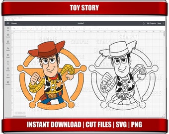 Woody and Buzz SVG, Toy Story-clipart (digitale download)
