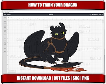 Cómo entrenar a tu dragón (impresión SVG, descarga digital)