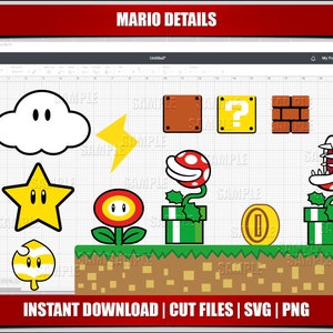 mario svg, mario png clipart, luigi svg mario compleanno svg per file di taglio cricut, file di taglio silhouette, download immediato, stampabile digitale,