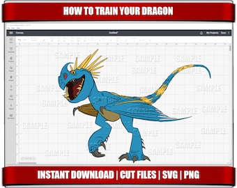 Cómo entrenar a tu dragón (impresión SVG, descarga digital)