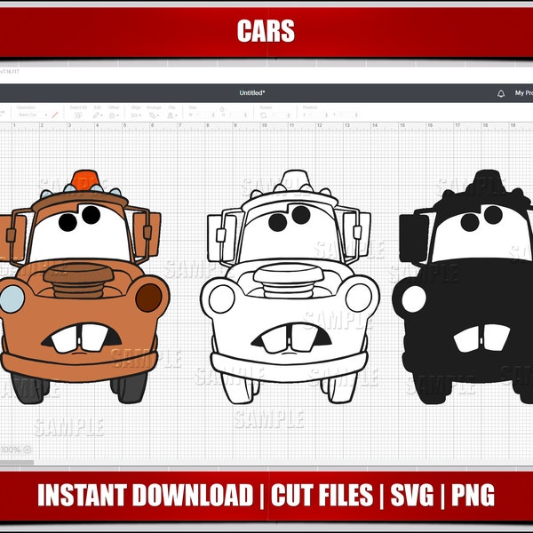 Tow Mater Eyes Svg Etsy