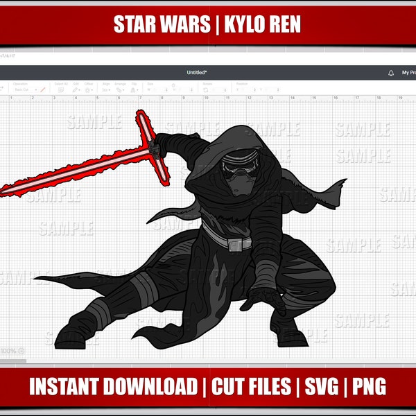 kylo ren svg png clipart, star wars svg, instant download, cricut cut files, silhouette cut files, digital star wars, printable star wars