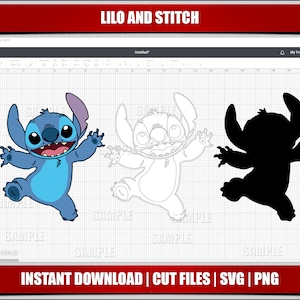 Lilo und Stitch svg, Sofort-Download, Lilo und Stitch für cricut svg, geburtstagsparty svg png, lilo und stitch clipart svg party png
