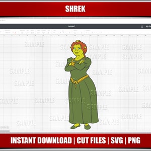 shrek svg, shrek  png clipart, shrek birthday svg for cricut silhouette cut files, shrek svg png, instant download, digital printable shrek