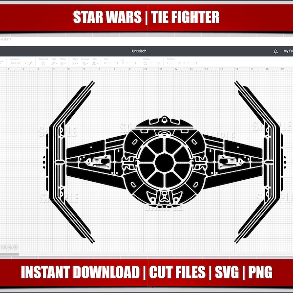 tie fighter svg png clipart, star wars svg, instant download, cricut cut files, silhouette cut files, digital star wars, printable