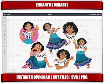 Encanto Mirabel SVG, archivos de corte de imágenes prediseñadas (descarga digital)