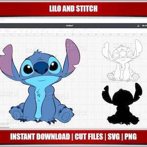 lilo et stitch svg, téléchargement instantané, lilo et stitch pour cricut svg, fête d’anniversaire numérique svg png, lilo et stitch clipart svg party png