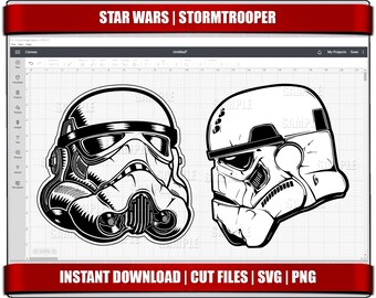 Stormtrooper SVG, Star Wars SVG, Star Wars Stormtrooper PNG Clipart, descarga instantánea, archivo de corte Cricut, archivos de corte de silueta, SVG digital