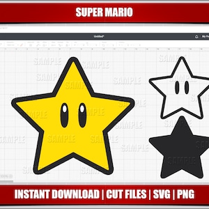 mario svg, sterne svg png clipart, luigi svg mario geburtstag svg für cricut cut files, silhouette plotterdatei, sofort download digital printable