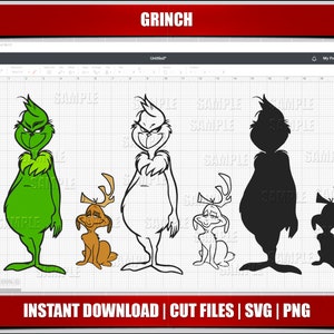 grinch svg, weihnachten svg, grinch clipart, grinch png, svg für cricut cut files, silhouette cut files, instant download, digital printable,