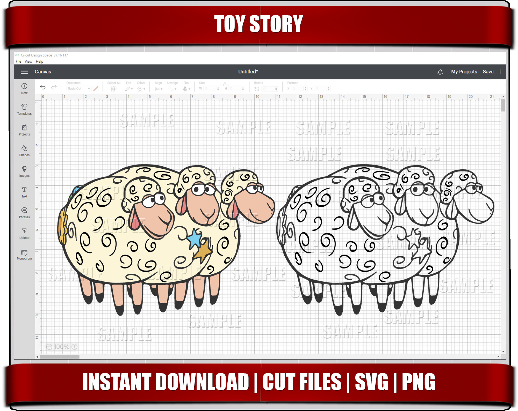 sheep svg, toy story svg, buzz svg, toy story png clipart, instant download, for cricut svg files, digital printable birthday party svg png