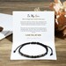 To My Son, I Love You Morse Code Bracelet, Secret Message Bracelet for Men Women,Son Gift from Mom Dad, Chrismas Gift, Birthday Gift for Him 