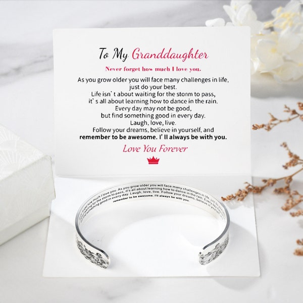To My Granddaughter - Etsy