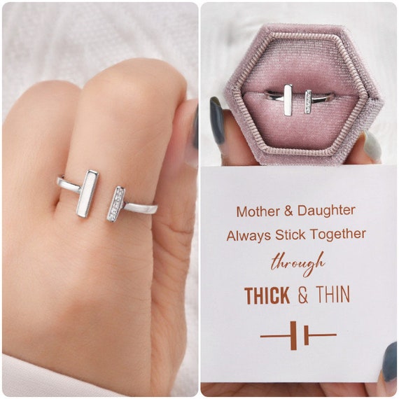 Infinity Solid Sterling Silver My Mom Is My Angel Mother Daughter Ring |  eBay