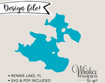 VECTOR FILE - Rennie Lake - Michigan - Instant Download