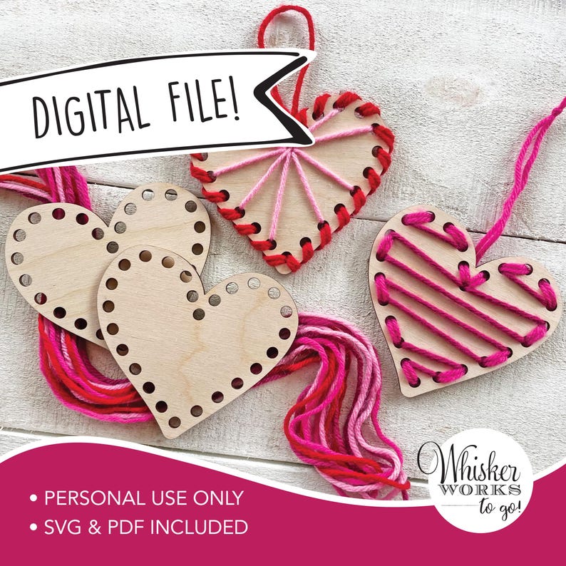 LASER FILE - Valentine's Day Craft - Instantly download a file to make this yourself! image 1
