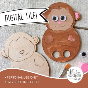 LASER FILE - Monkey Finger Animal - Instantly download a file to make this yourself!