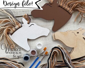 LASER FILE - The ORIGINAL Horse / Pony Kid Craft - Instantly download a file to make this yourself!