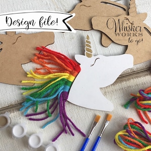 LASER FILE - The ORIGINAL Unicorn Kid Craft - Instantly download a file to make this yourself!