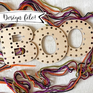 LASER FILE - BOO Halloween Kid Craft - Instantly download a file to make this yourself!
