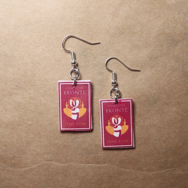 Custom Book Cover Earrings Etsy