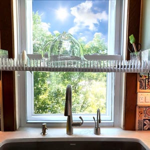 Custom Dish Drying Rack in-Cabinet Over Sink. Set of two (2) Static Dish Rack with cutlery holder.