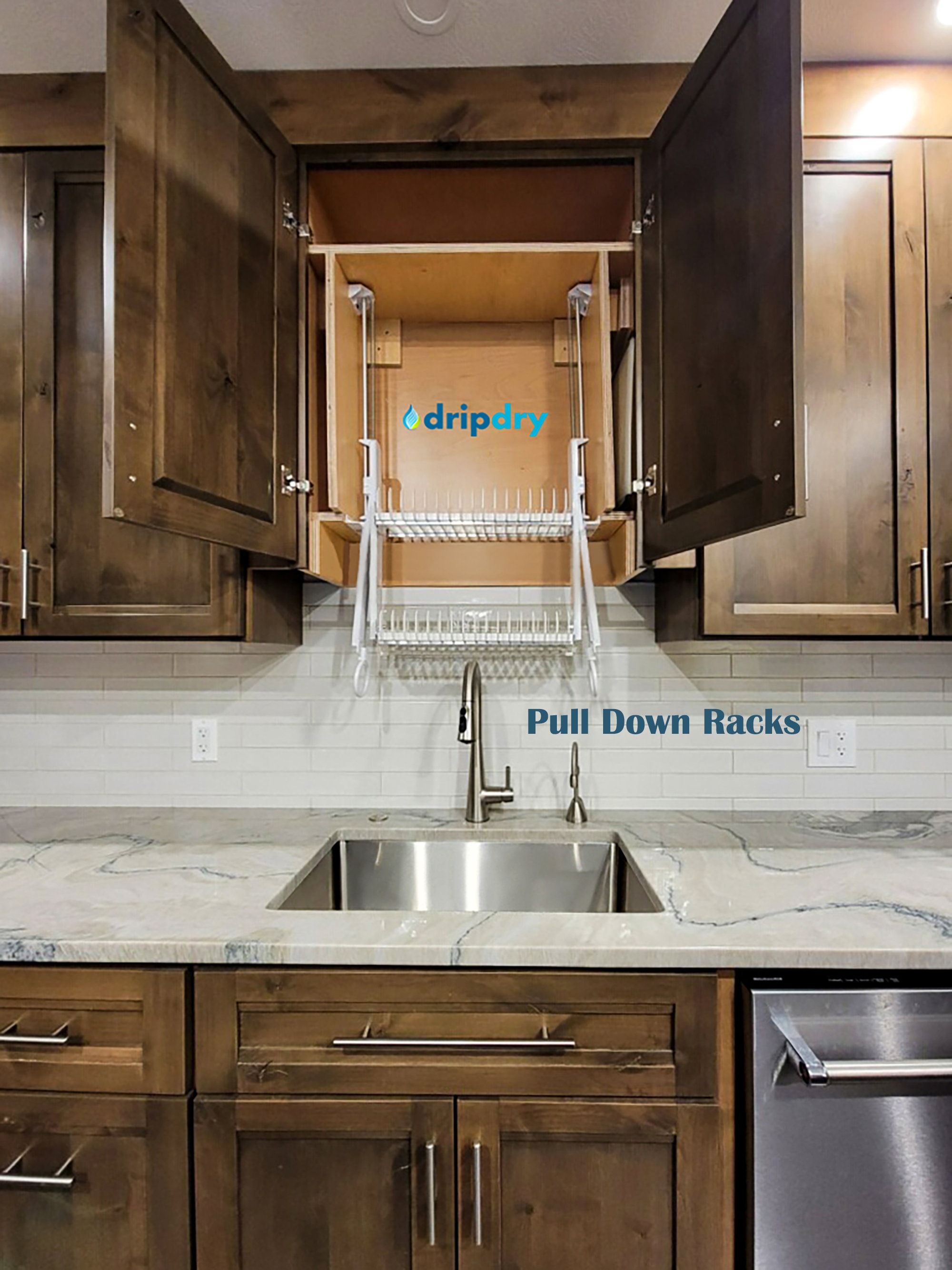 Dish Rack Above Sink 