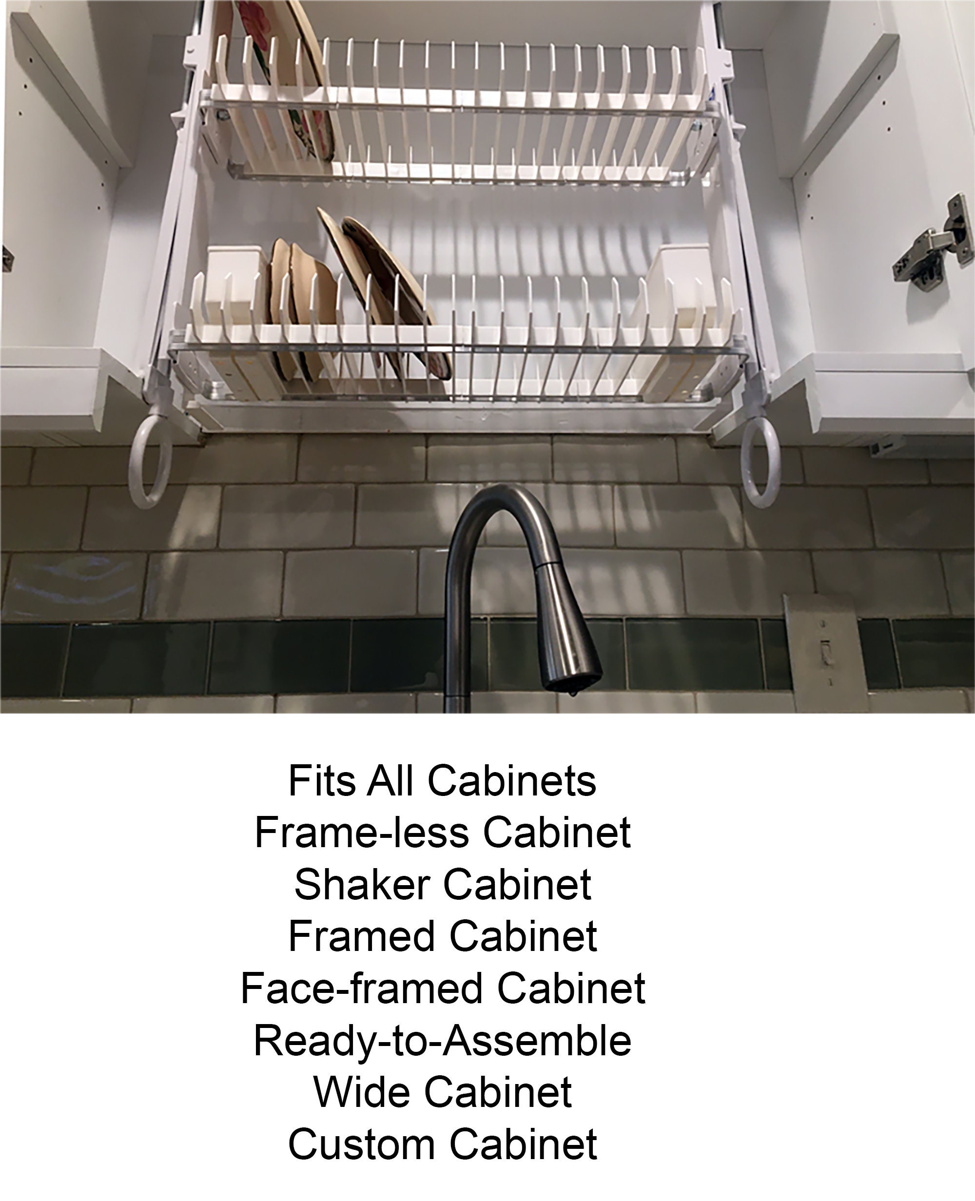 Drying Racks Above Sink Inside Kitchen Cabinet. Hidden Cabinet -   Finland