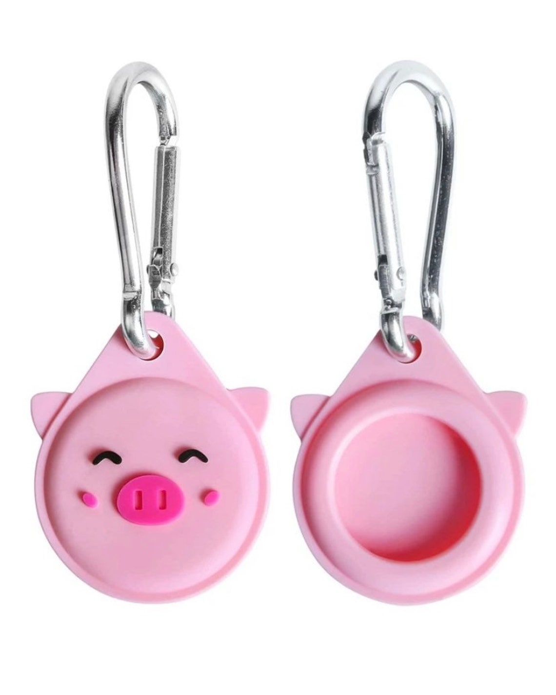 Cute Pig animal Apple AirTag case / AirTags cover / Designer Etsy