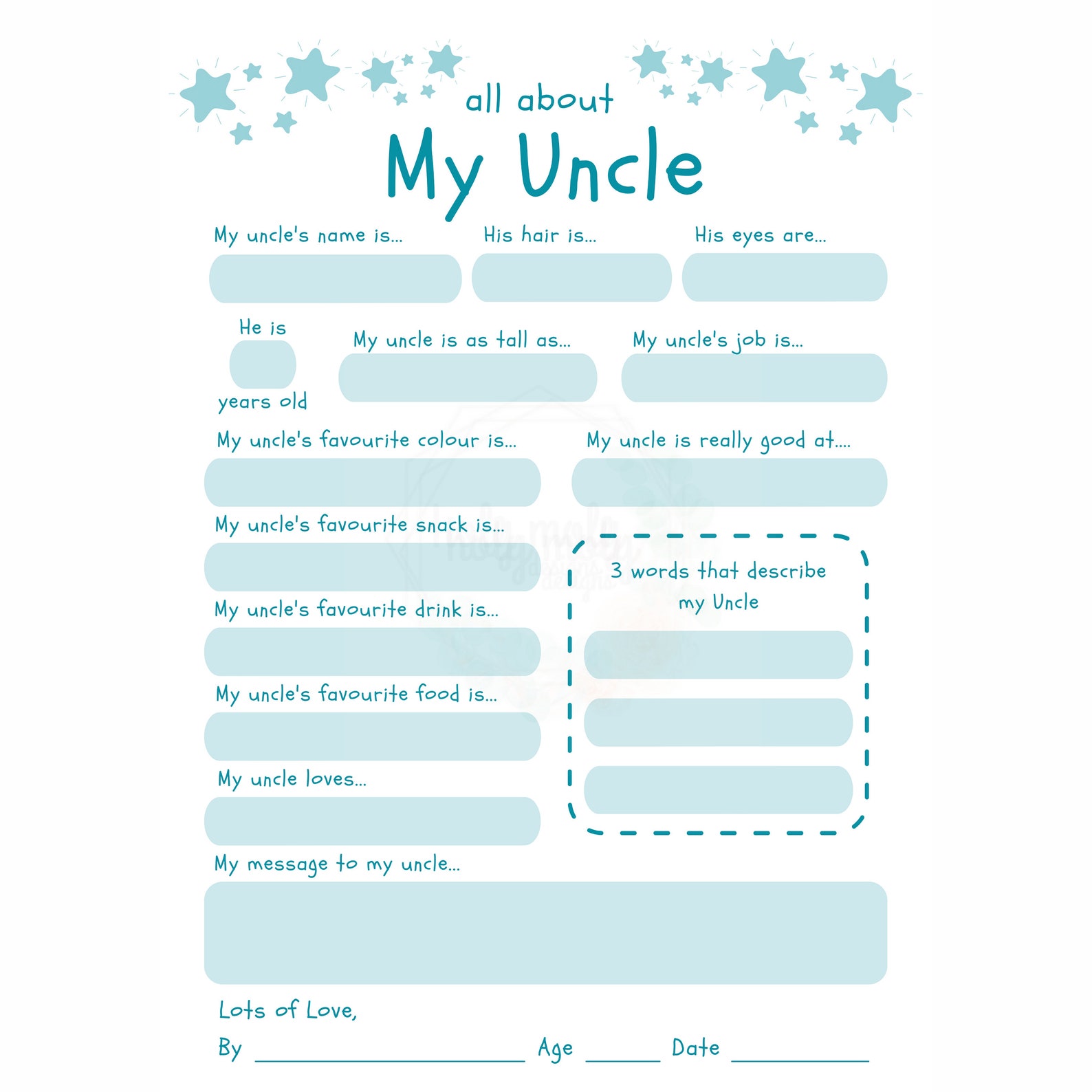 all-about-my-uncle-toddlers-interview-fill-in-the-blanks-etsy