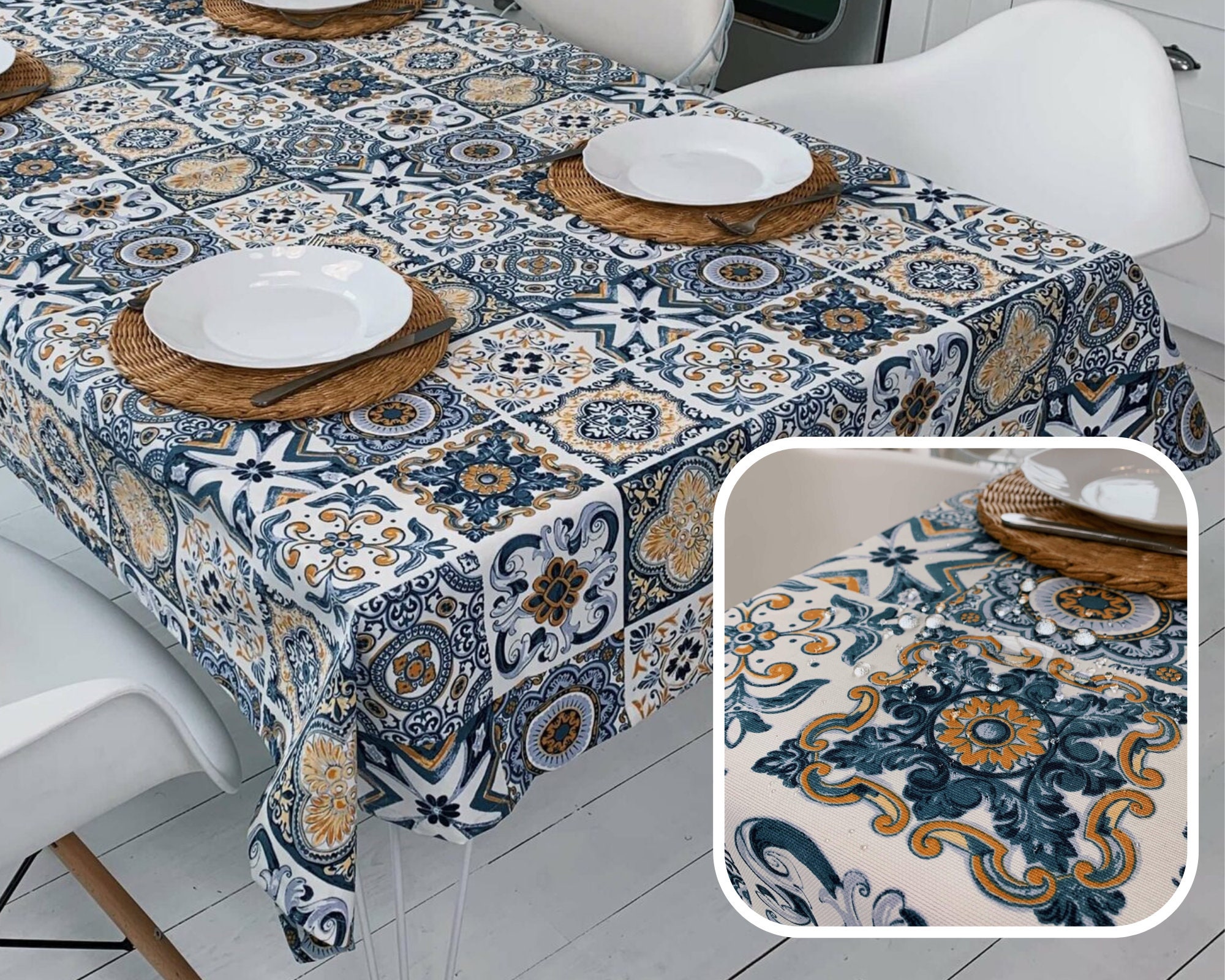 Outdoor waterproof tablecloth rectangle table cover table Etsy