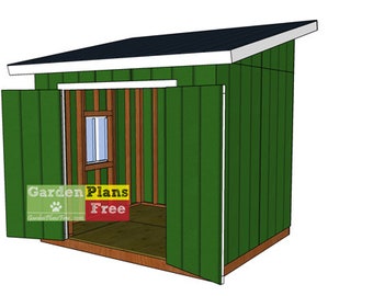 8x10 Lean to Shed Plans - Garden Shed Plans