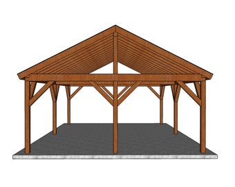 20x30 Gable Pavilion Plans