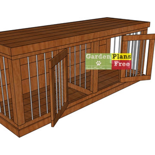 Double Large Dog Kennel Plans Digital Download Etsy