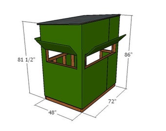 4x6 Deer Blind Plans - PDF download - Digital Plan